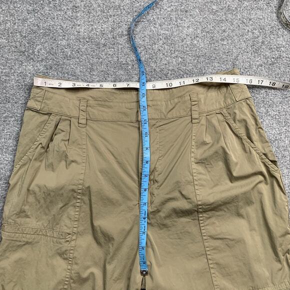 Frame Pants Women 12 Mushroom Cotton Blend Twill Casual Pleated Pockets Tapered - Picture 6 of 13